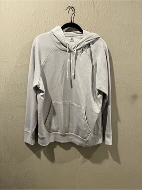Under Armour Light Gray Hoodie with Hood and Logo